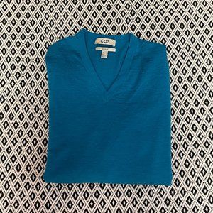 COS V neck, merino wool sweater